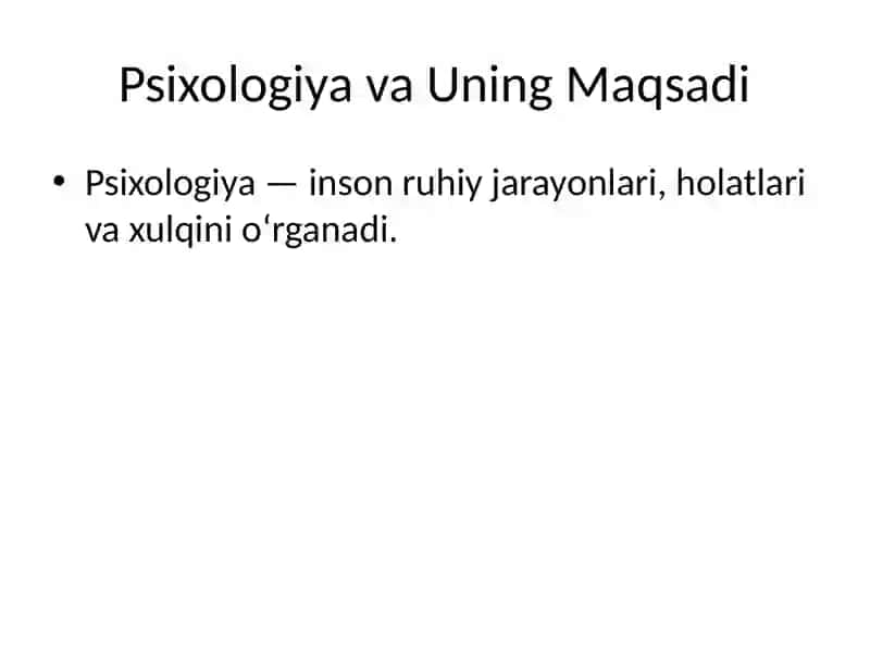 Umumiy Psixologiya Metodlari 2