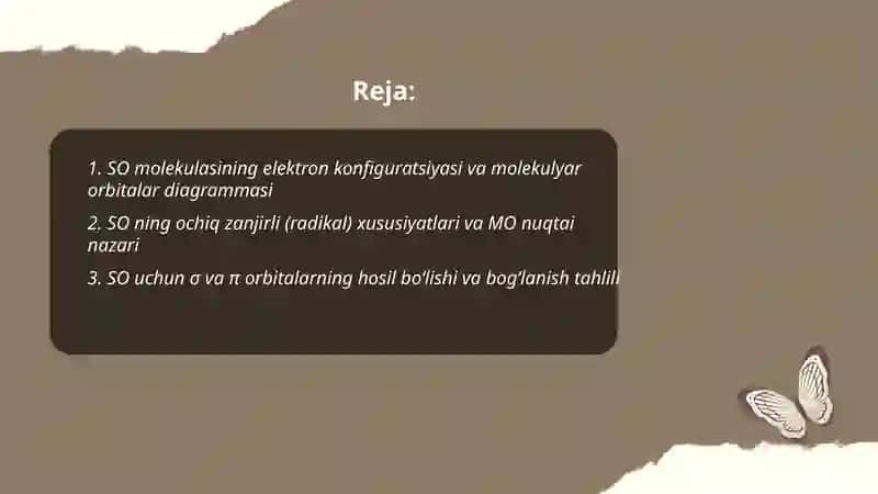 SO, SO2, VO3, NO3 Molekullarining Tuzilishi 2