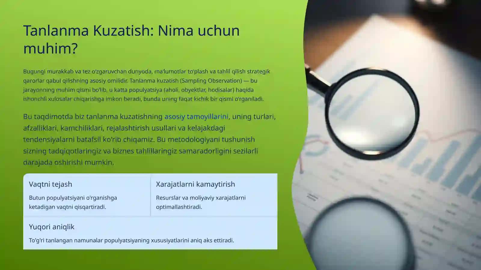 Tanlanma Kuzatish: Nima uchun muhim? 2