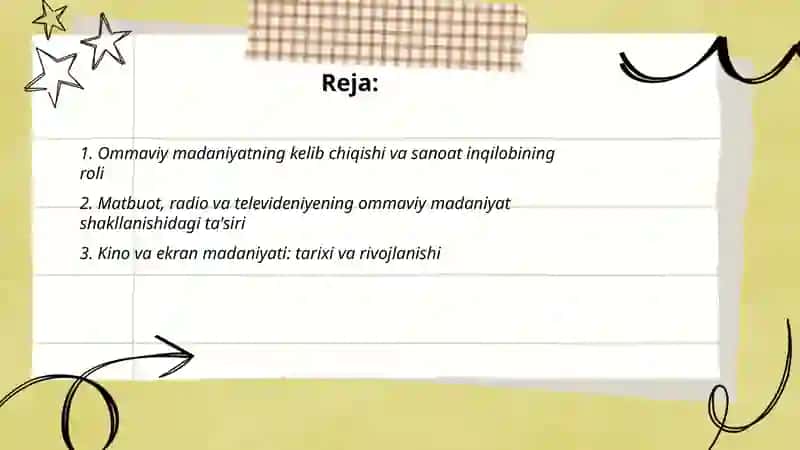 Ommaviy madaniyatning shakllanish tarixi va uning turlari 2