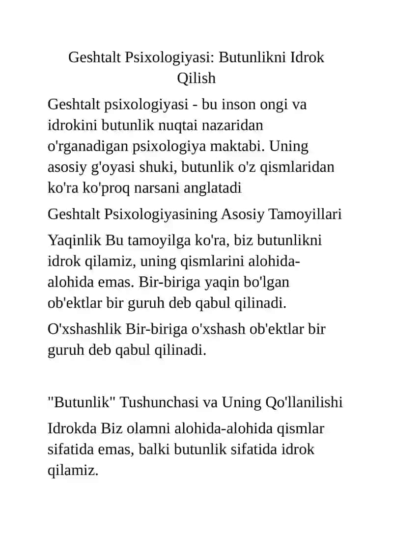 Geshtalt Psixologiyasi 2