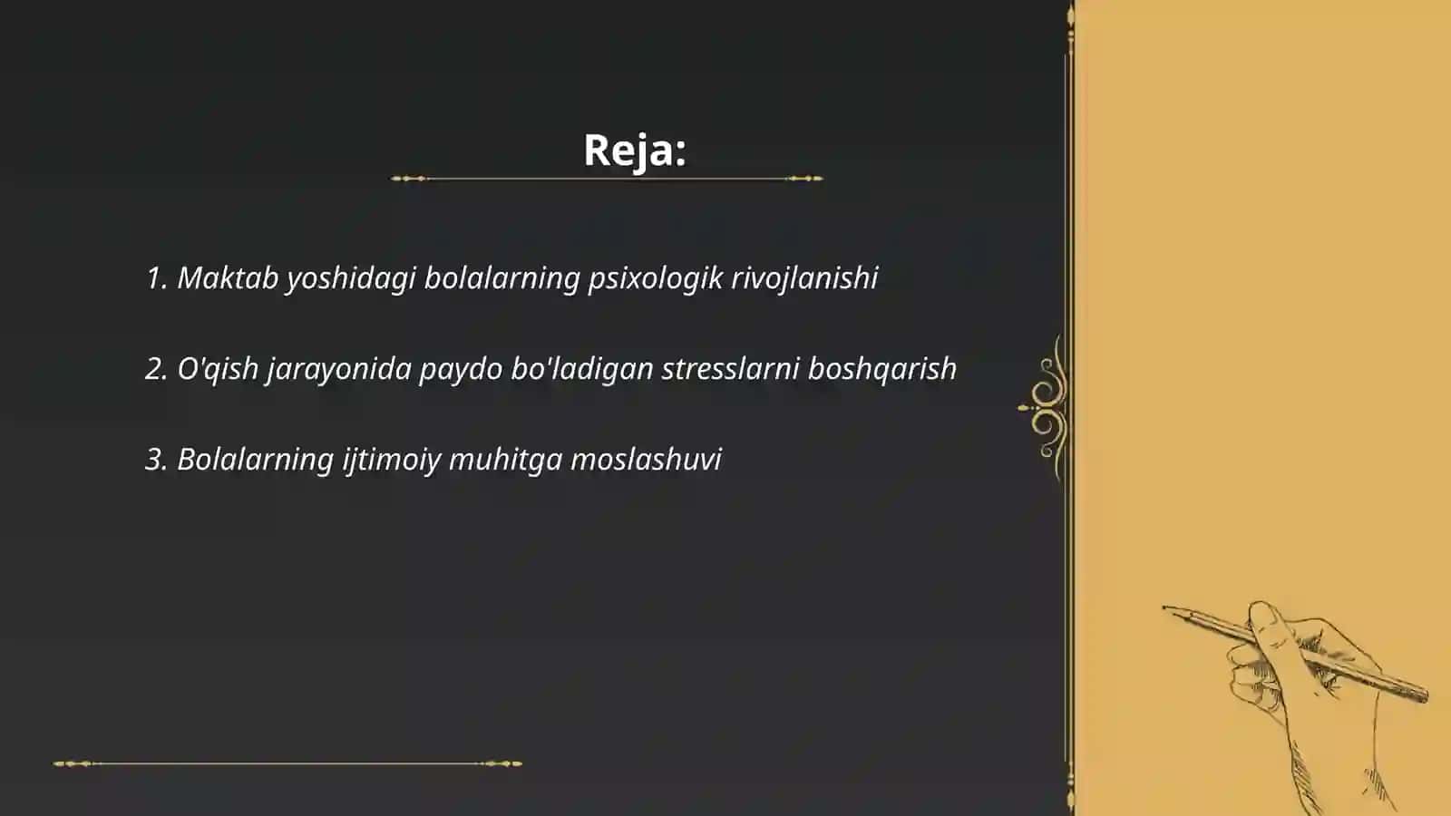 Maktab yoshidagi bolalar psixogigienasi 2