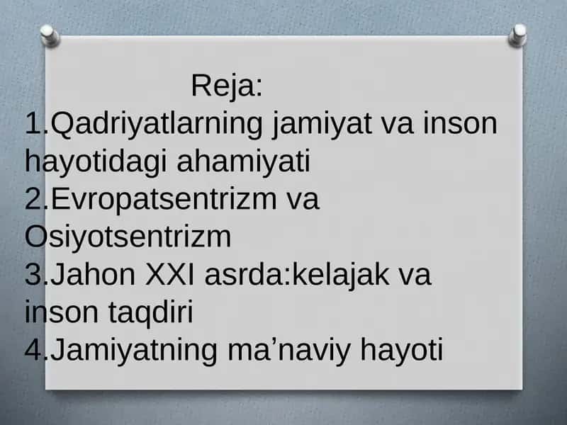 Qadriyatlar nazariyasi 2