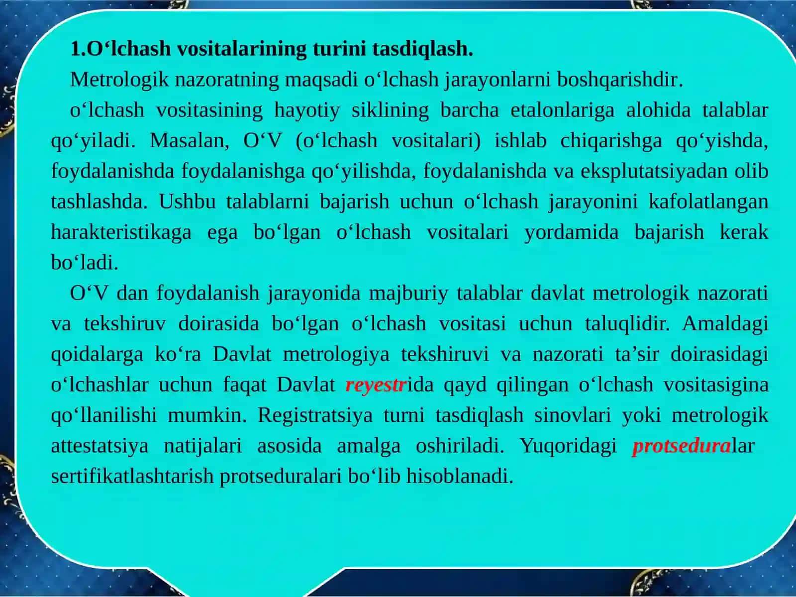 O‘lchash vositalari 2