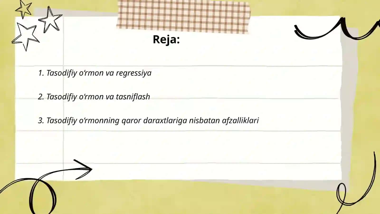 Tasodifiy o‘rmon mashinaviy o‘rganish algoritmi 2