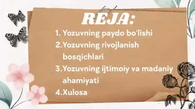 Yozuvning paydo bo‘lishi va uning rivojlanish bosqichlari 2