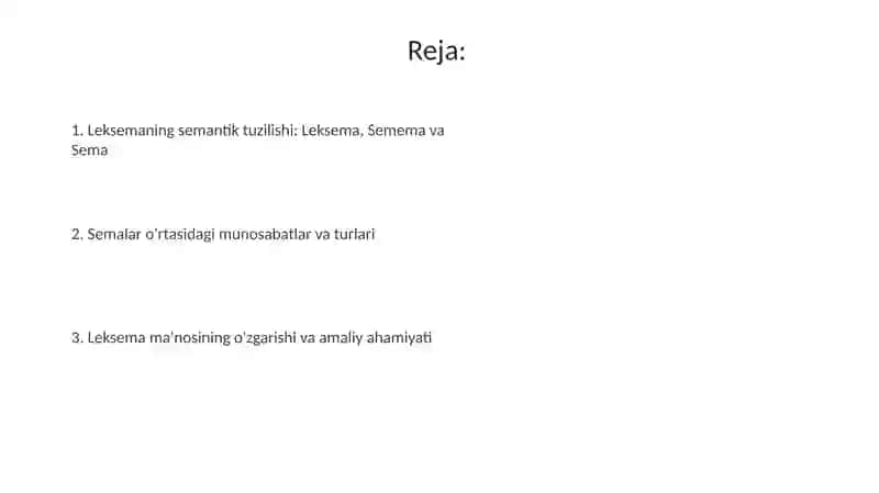 Leksemaning semantik tabiati: leksema, semema va sema 2