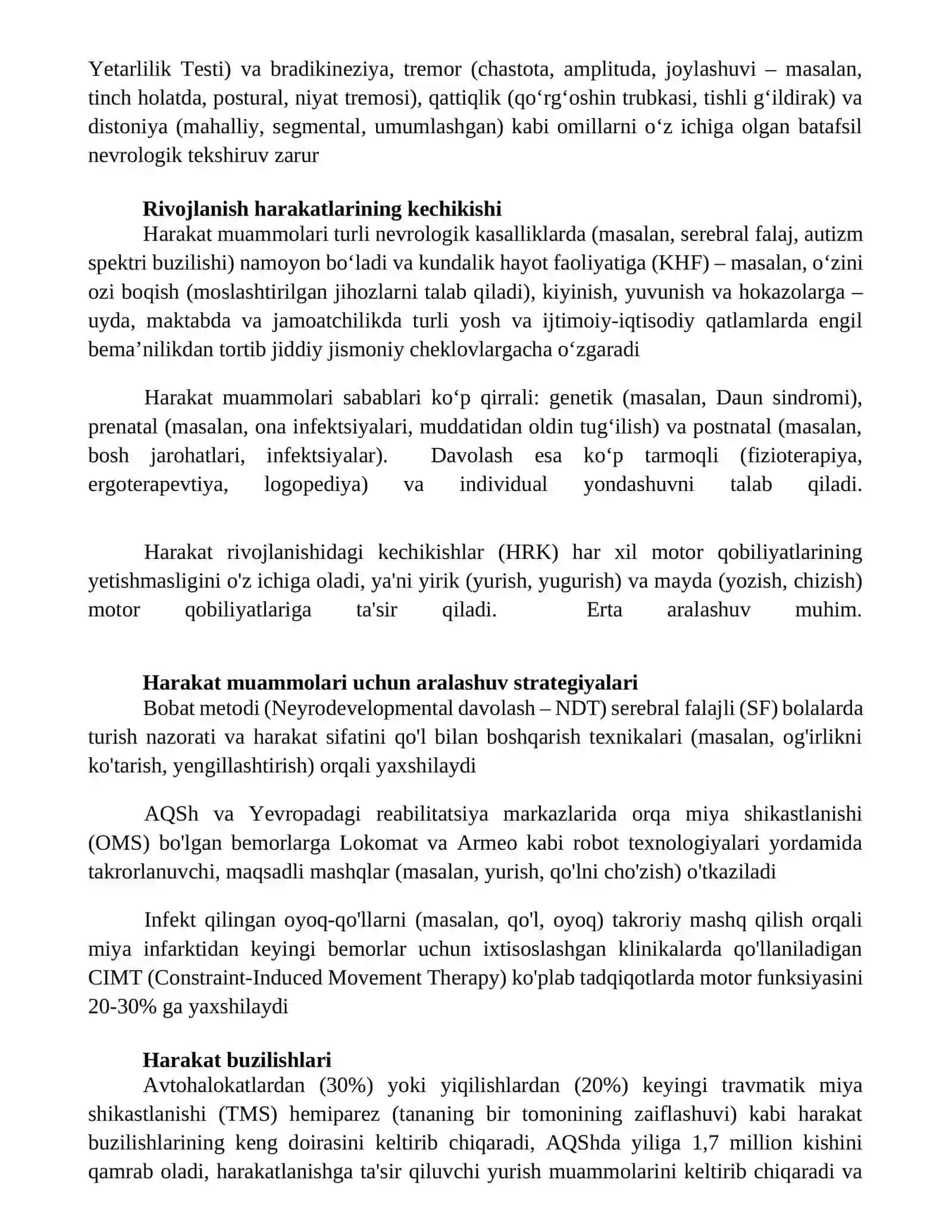 Harakatga doir masalalar 2