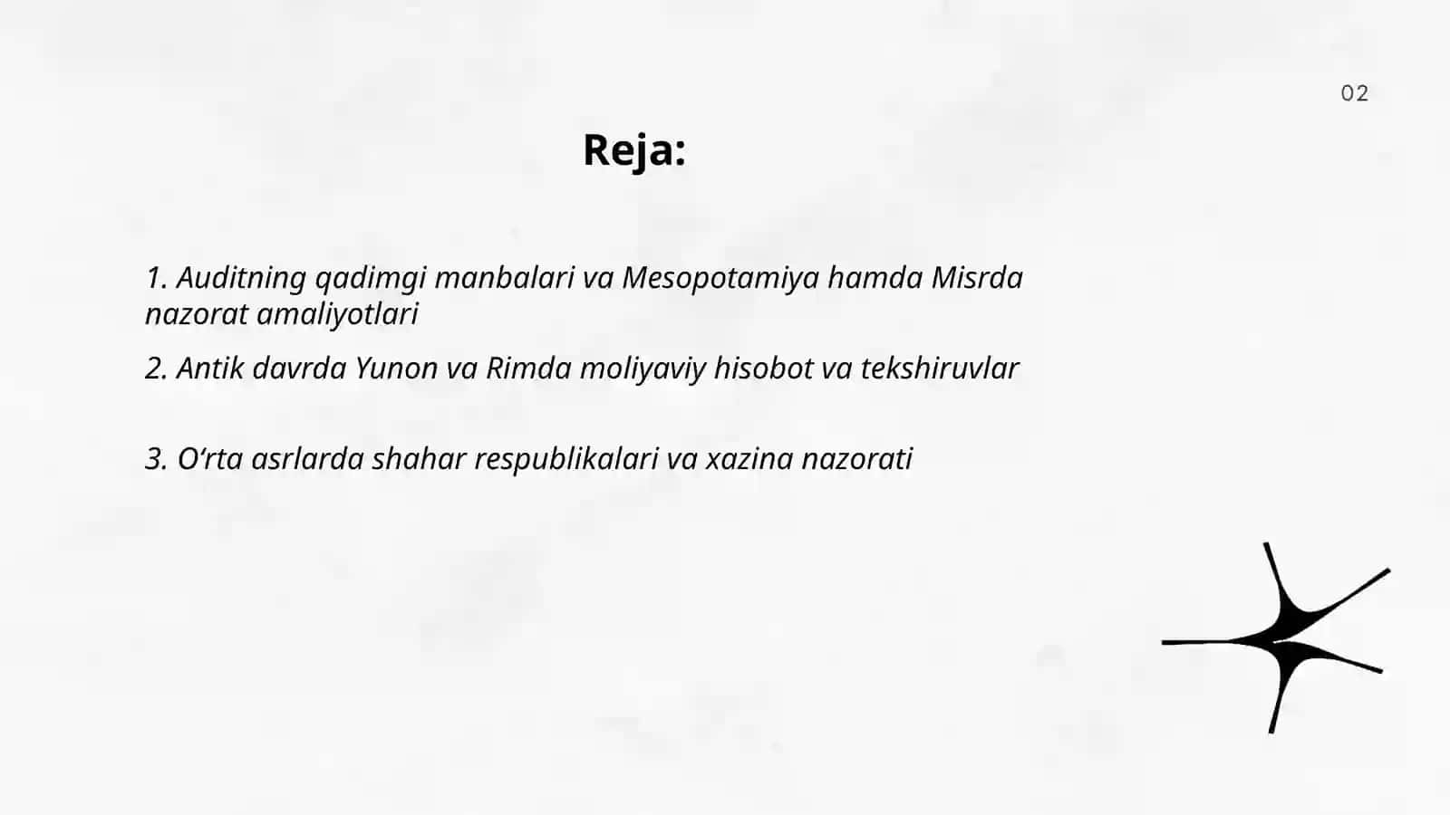 Jahon amaliyotida auditning paydo bo'lishi va rivojlanishi tarixi 2