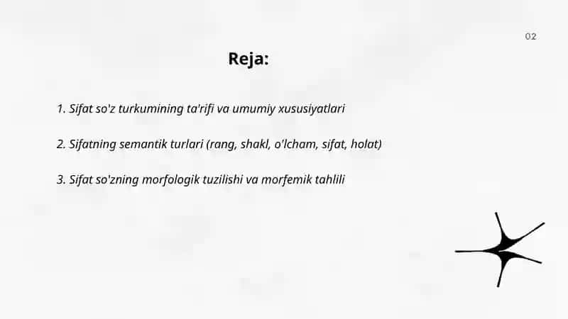 Sifat So'z turkumi Qilichbekova Mashhura 2