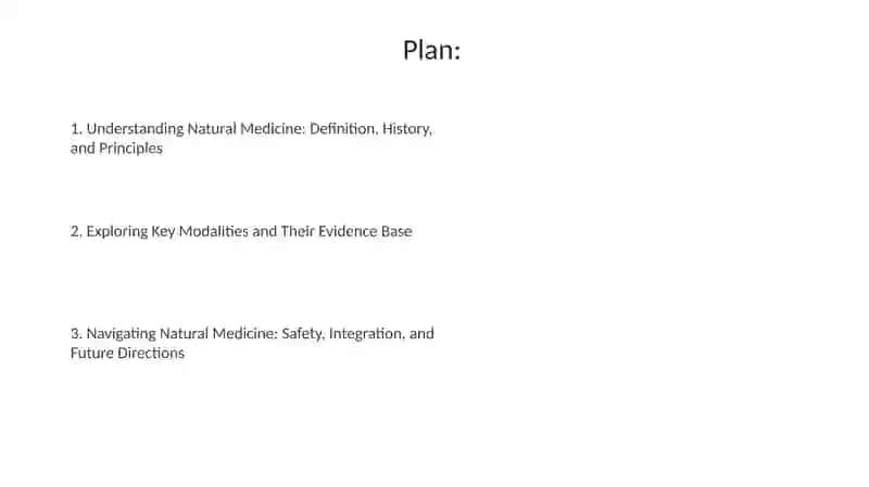 Presentation on Natural Medicine 2