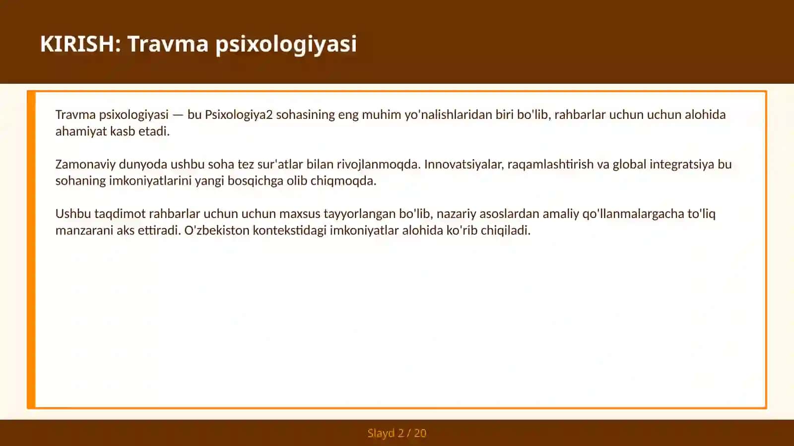 TRAVMA PSIXOLOGIYASI 2