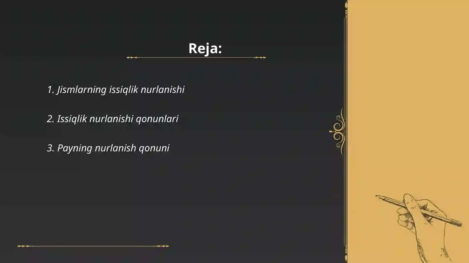 Jismlarning issiqlik nurlanishi 2