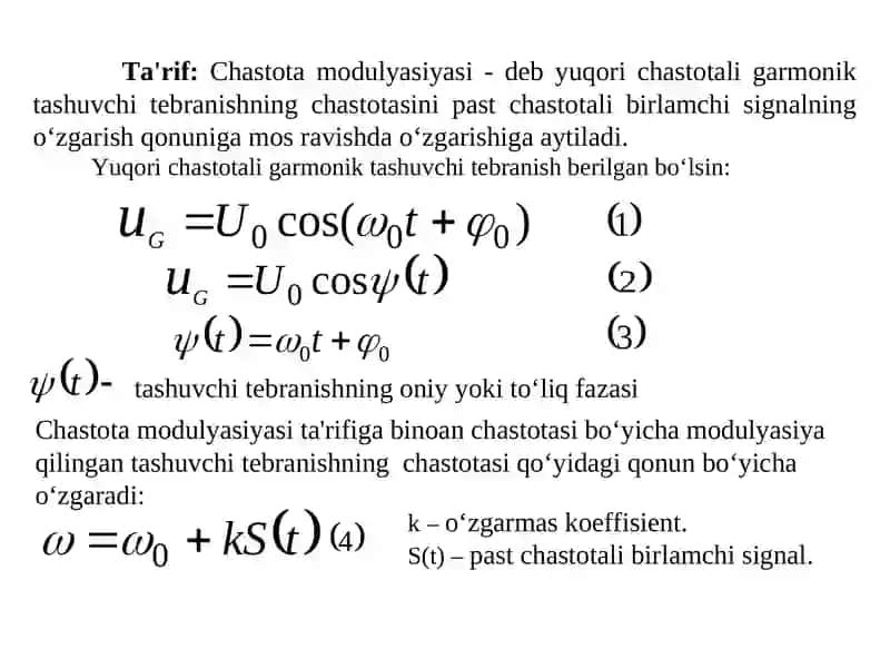 Chastota modulyasiyasi 2