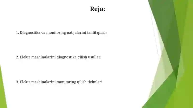 Elektr mashinalari diagnostikasi va monitoringi 2