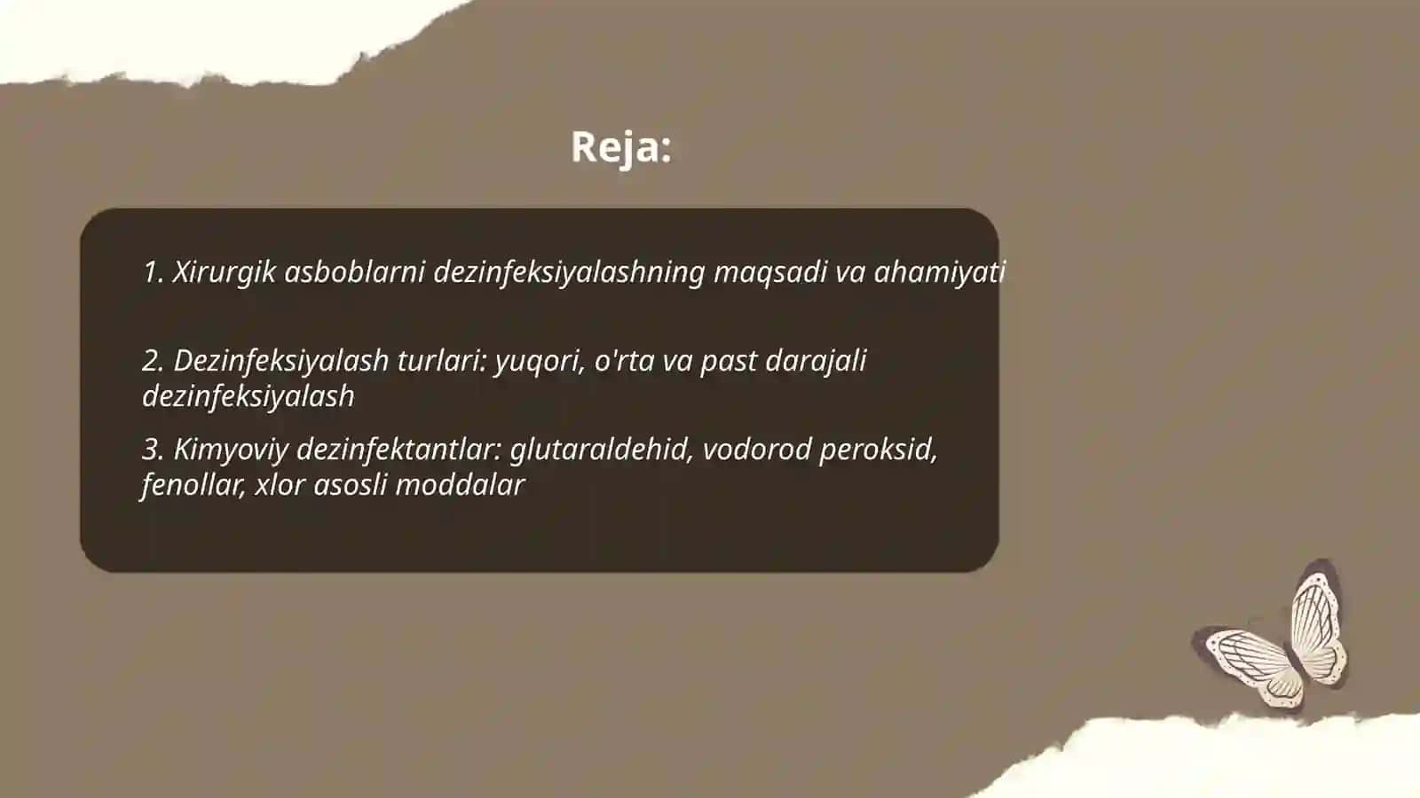 Xirurgik asboblarni dezinfeksiyalash 2