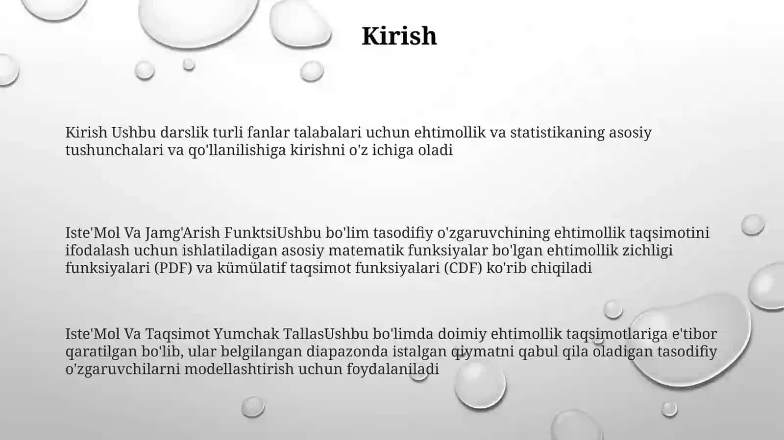 Iste'Mol Va Jamg‘Arish Funktsi 2