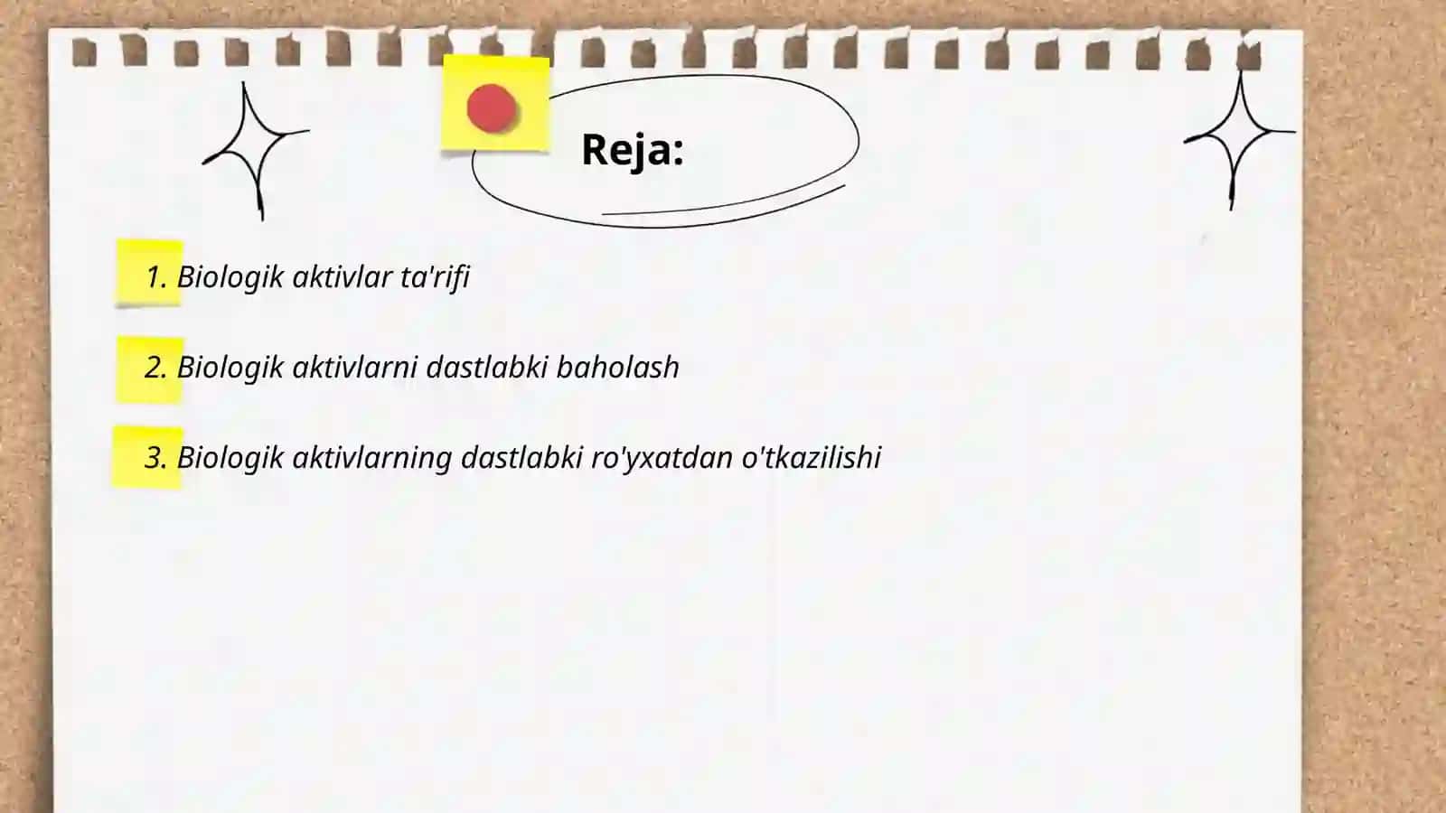 Biologik aktivlar ta'rifi 2