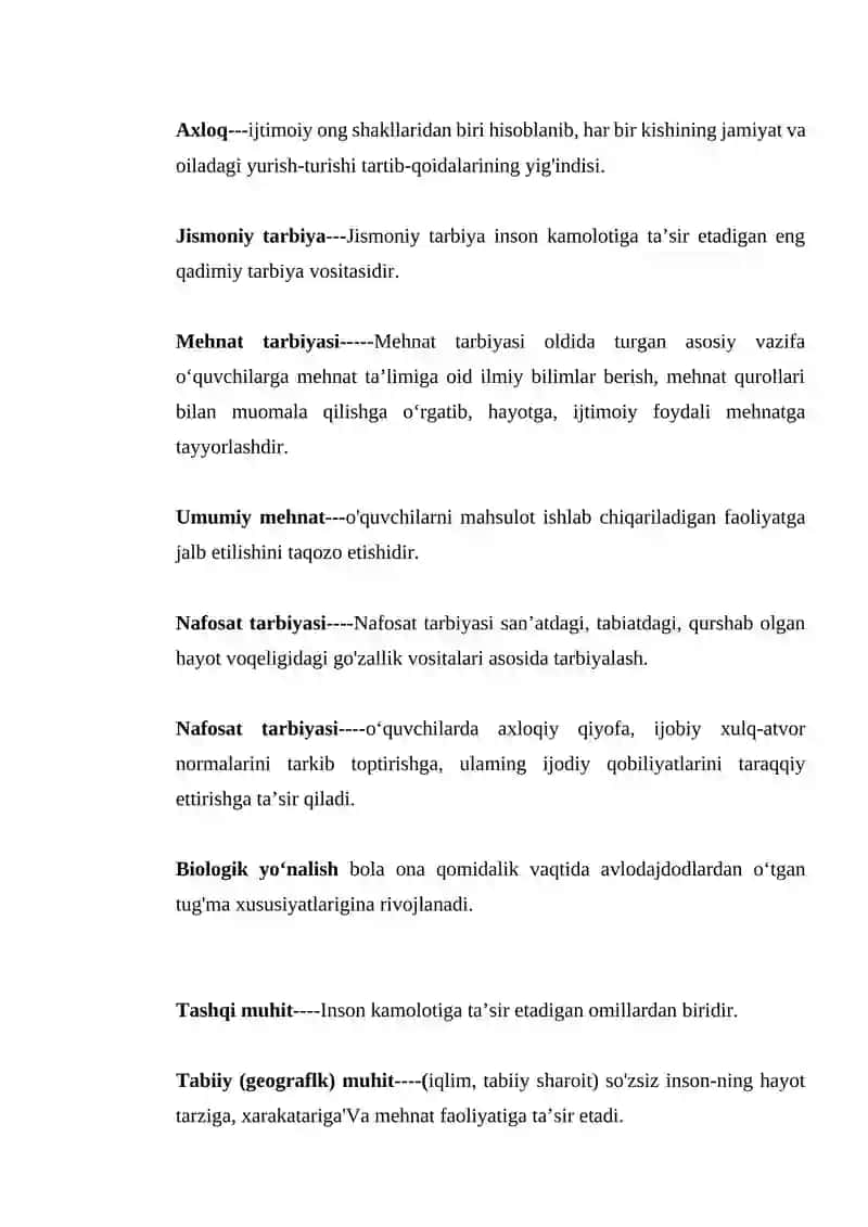 Tarbiyaning maqsadi va vazifalari 2