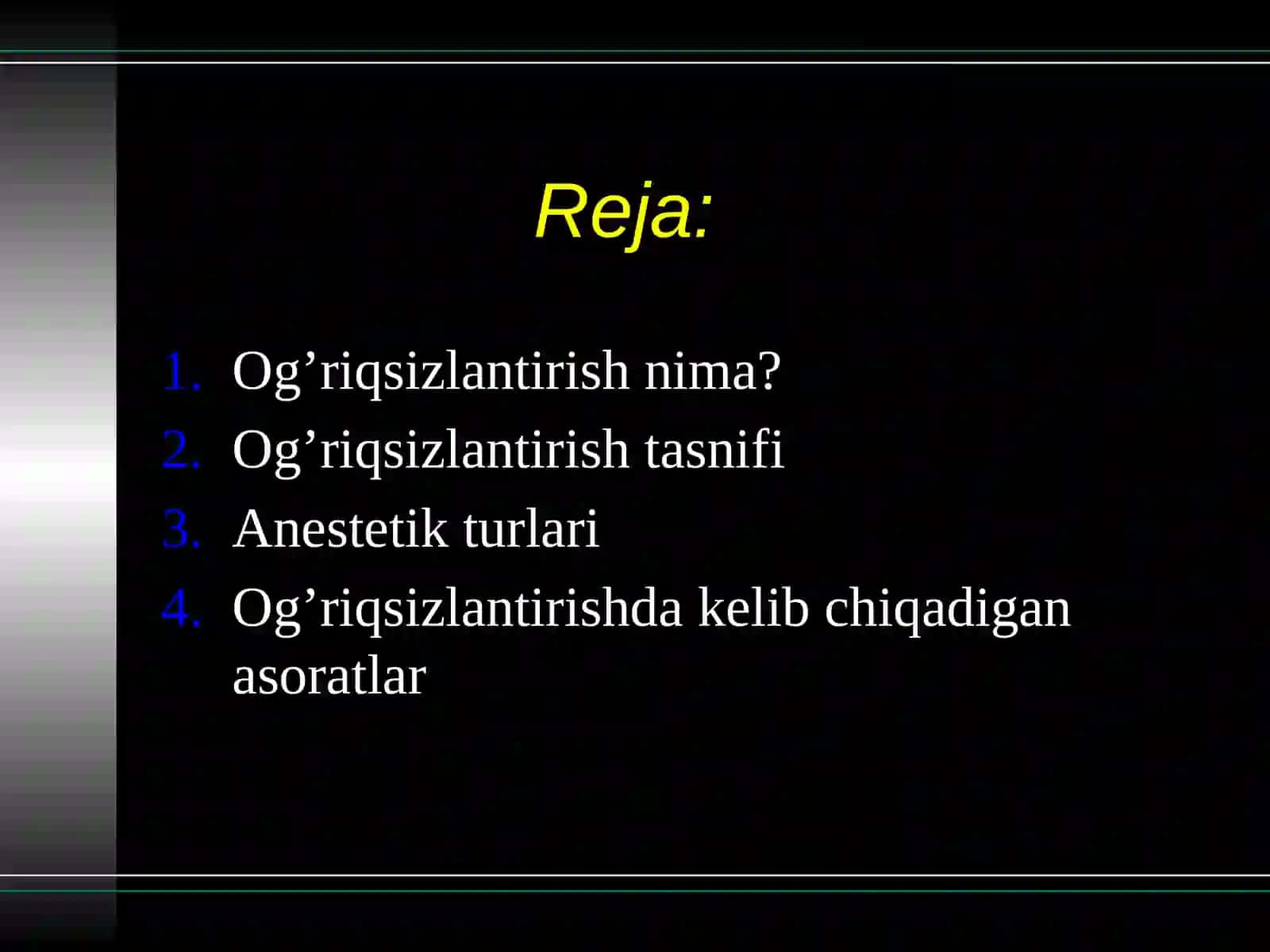 Stomatologiyada mahaliyanestezia 2