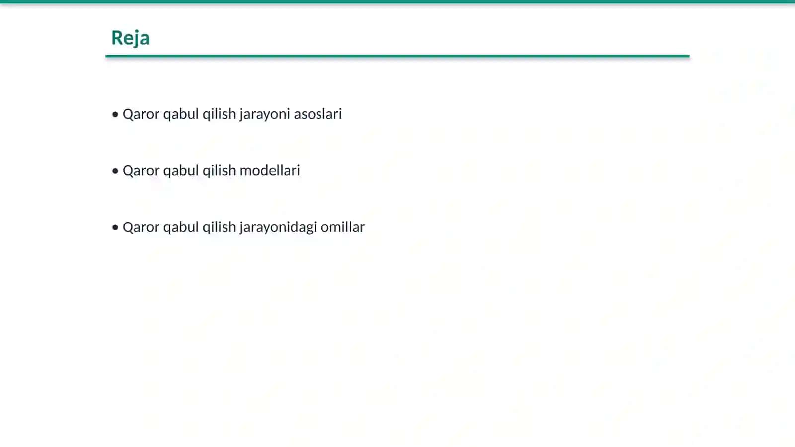 Qaror qabul qilish jarayoni modeli 2