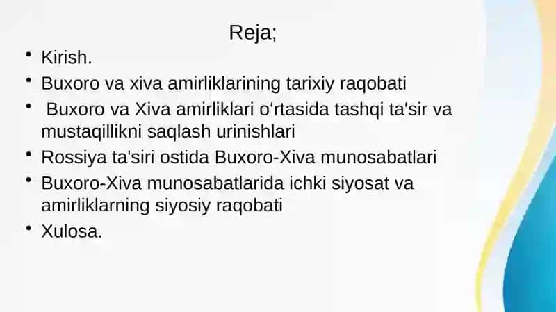 Buxoro -Xiva munosabatlaring keskinlashuvi 2