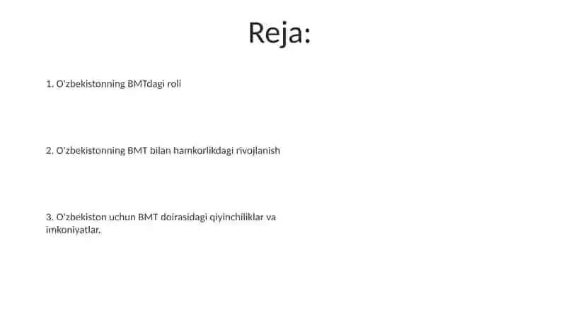 O'zbekistonning BMTdagi roli 2