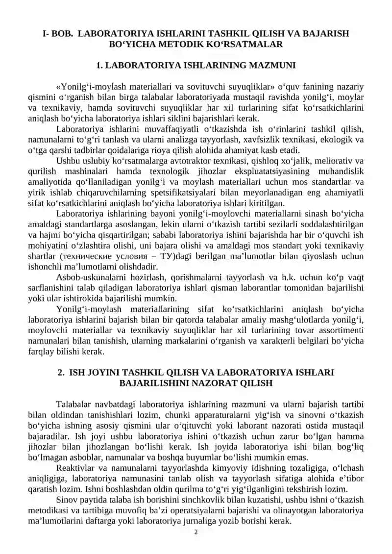 Yonilg‘i-mоylаsh mаtеriаllаri vа sоvituvchi suyuqliklаr 2
