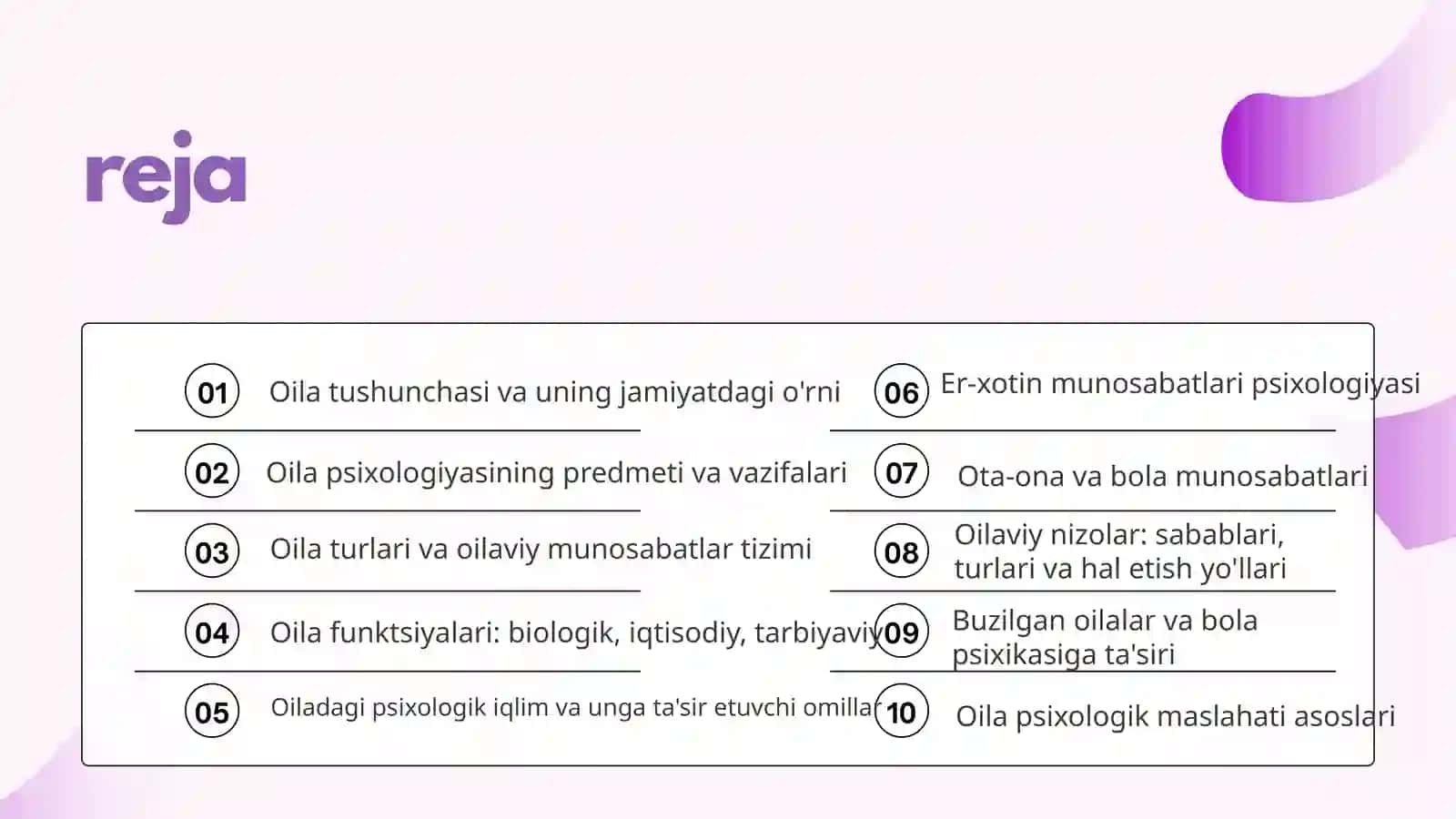 OILA PSIXOLOGIYASI 2