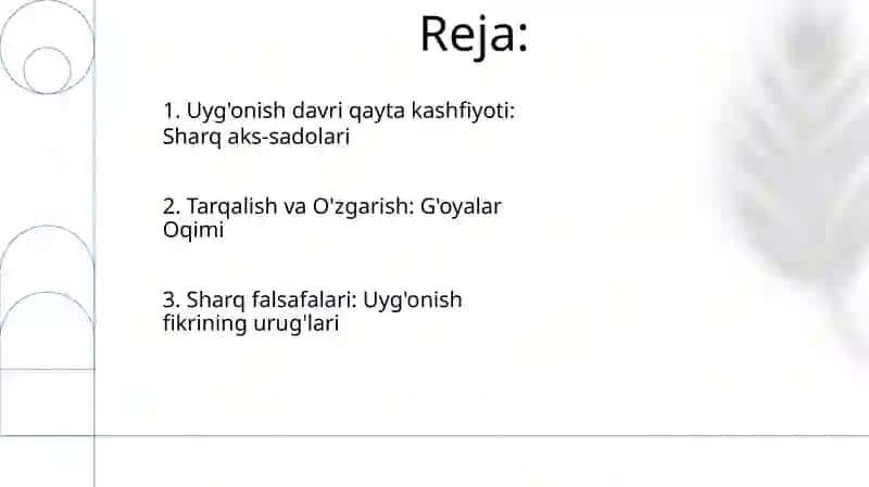Ilk o'rta asr Sharq falsafasi va Uyg'onish davri 2