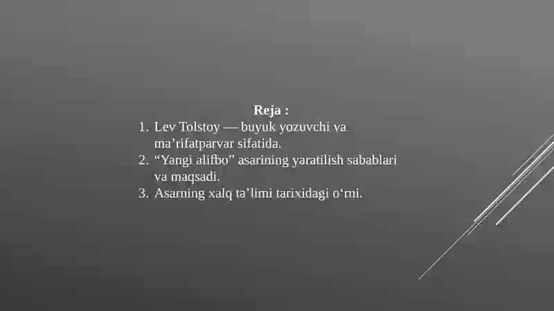 Tolstoyning yangi alifbo asari 2