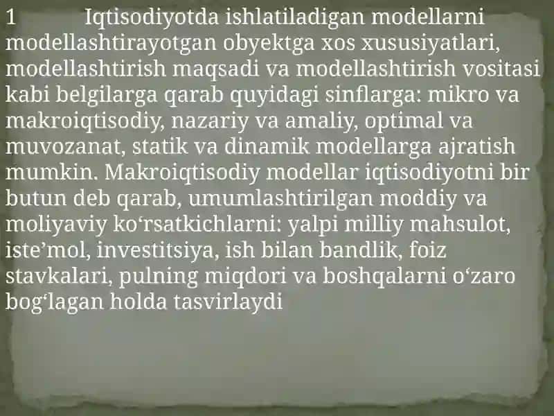 Soddalashtirilgan stoxastik o’sish modelida ishlab chiqarishning tebranishlari 2
