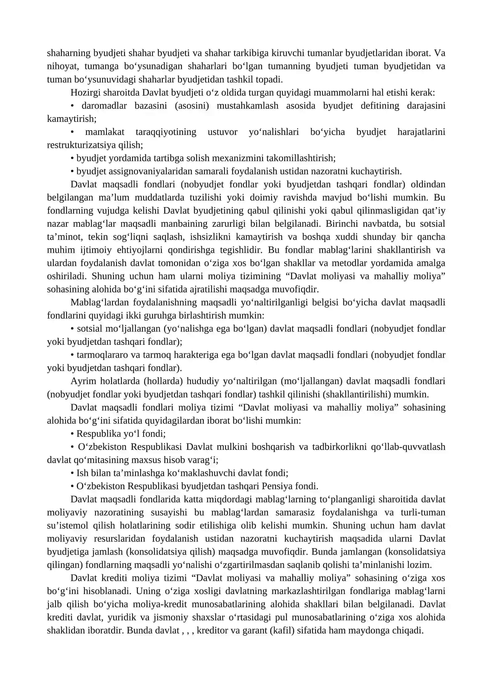 Moliya tizimi va uning bo'g'inlari 2