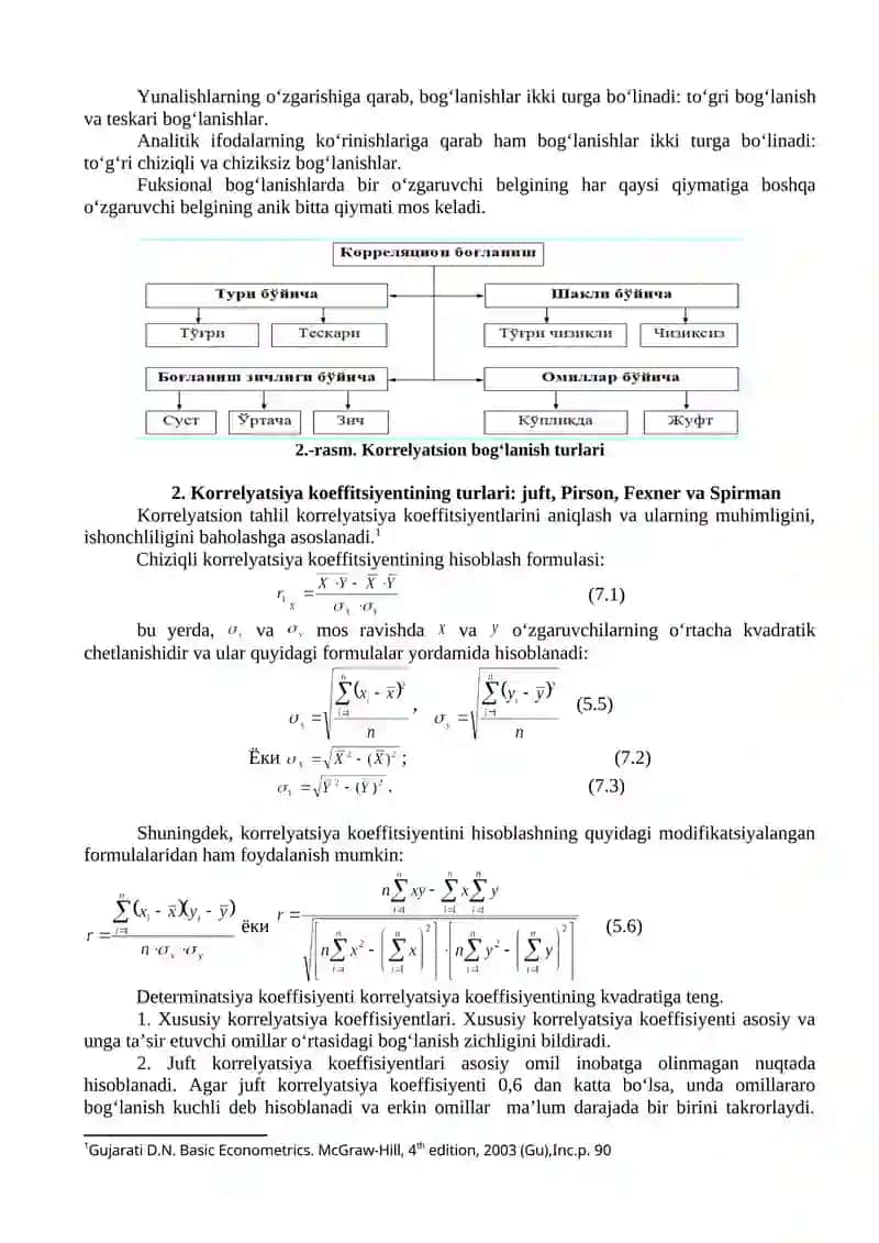JUFT KORRELYATSION TAHLIL 2