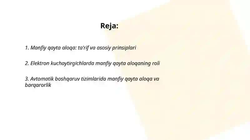 Manfiy qayta aloqa: ta'rif va asosiy prinsiplari 2