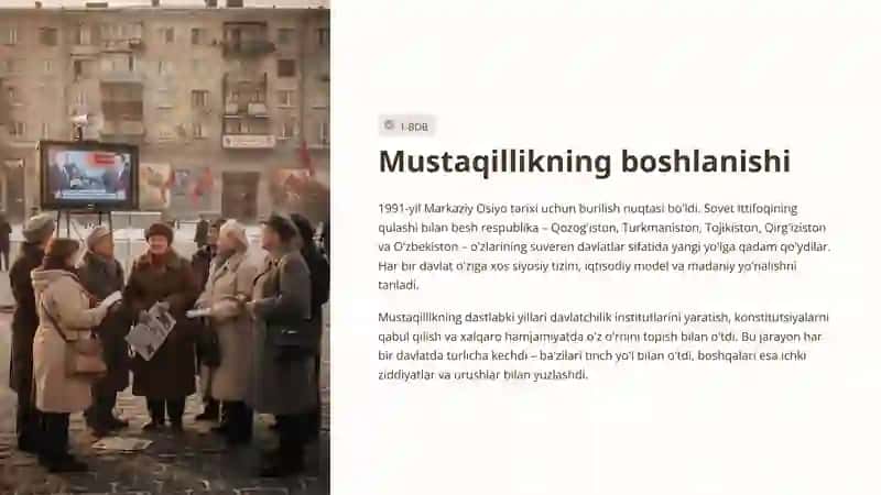 Markaziy Osiyo davlatlari: Mustaqillikdan rivojlanishga 2