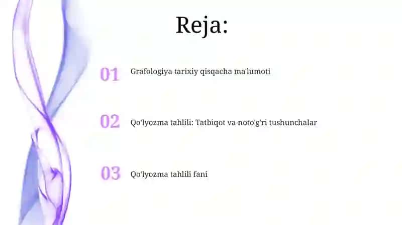 Grafologiya tarixiy qisqacha ma'lumoti 2