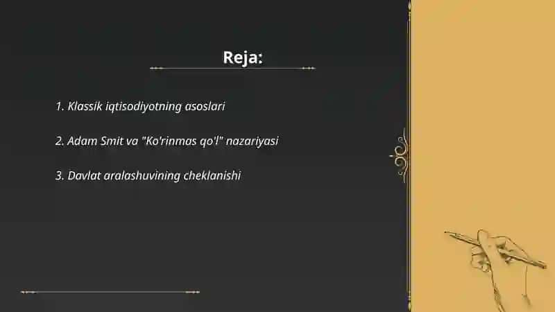 Klassik iqtisodiy maktabning rivojlanishi 2