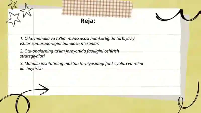 Tarbiyaviy ishlarni boshqarish fanidan 2