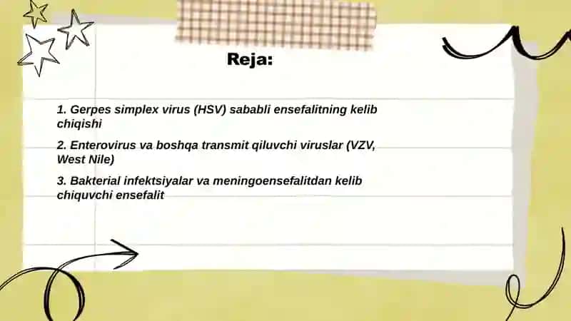 Ensefalit kasalligining kelib chiqish sabablari va asoratlari 2