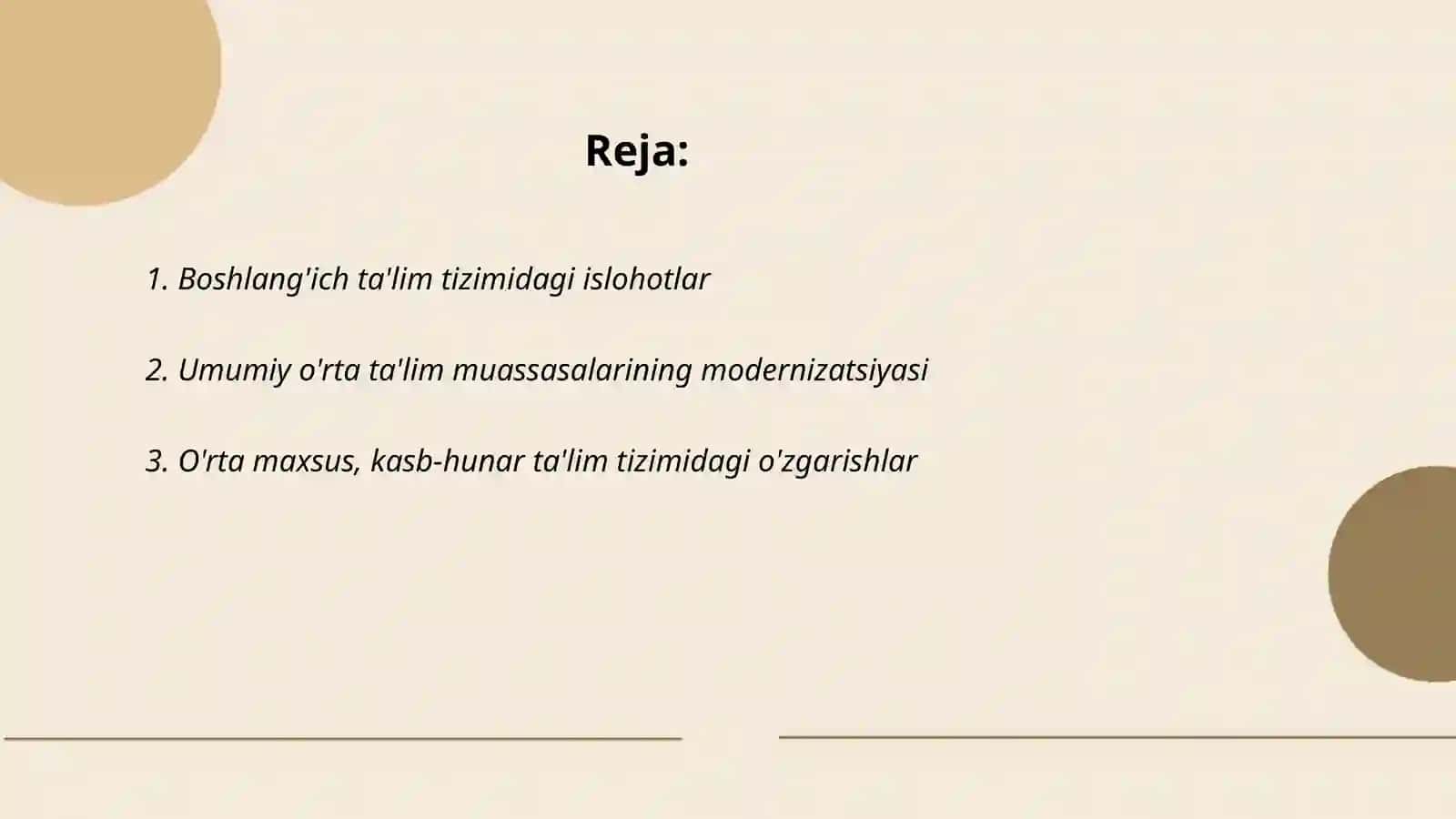 Boshlang'ich ta'lim tizimidagi islohotlar 2
