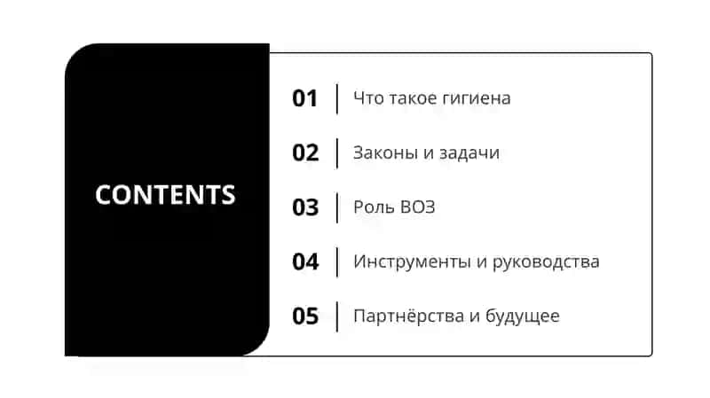 Гигиена, наука о здоровье и задачи ВОЗ 2