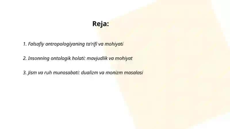 Falsafiy antropologiyaning mohiyati 2