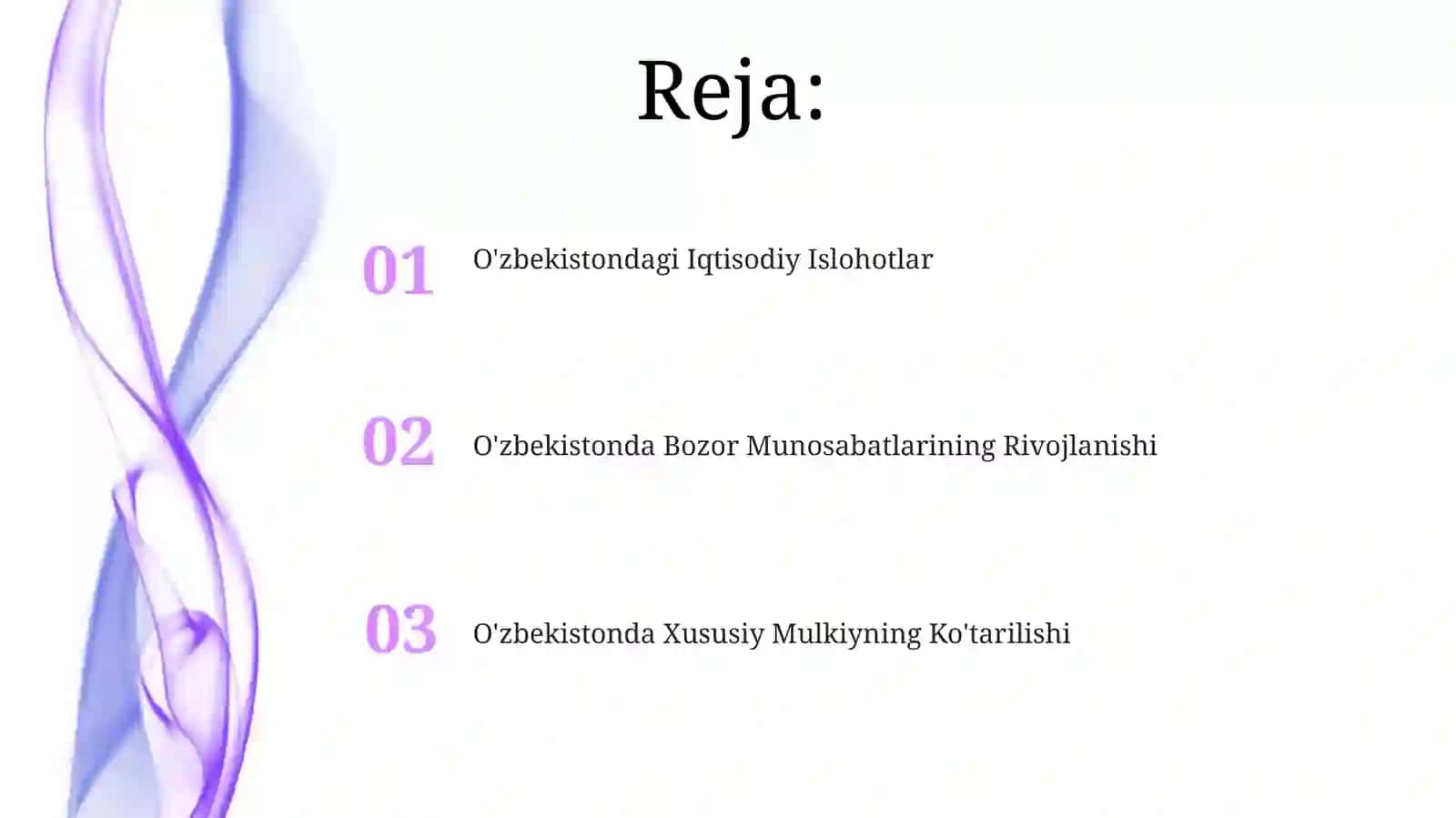 O'zbekistondagi Iqtisodiy Islohotlar 2