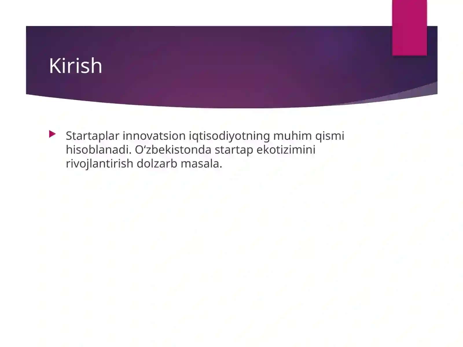 O‘zbekistonda startaplarni boshqarish muammolari 2