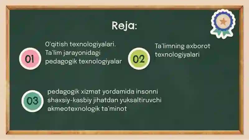 Ta’limda pedagogik texnologiyalar 2