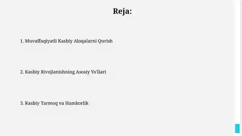 Kasbiy Rivojlanishning Asosiy Yo'llari 2