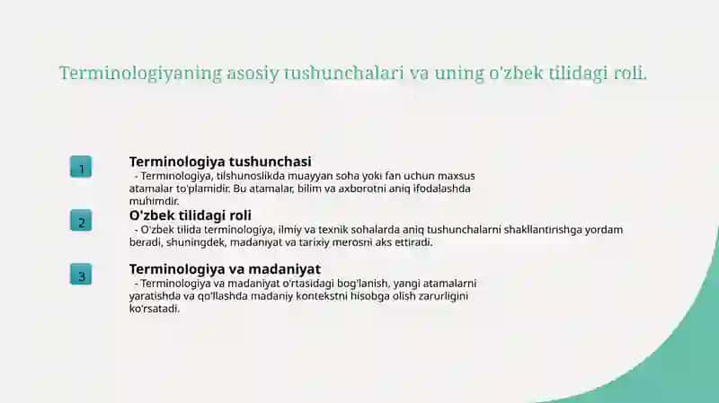Termin yaratish qoidalari 2