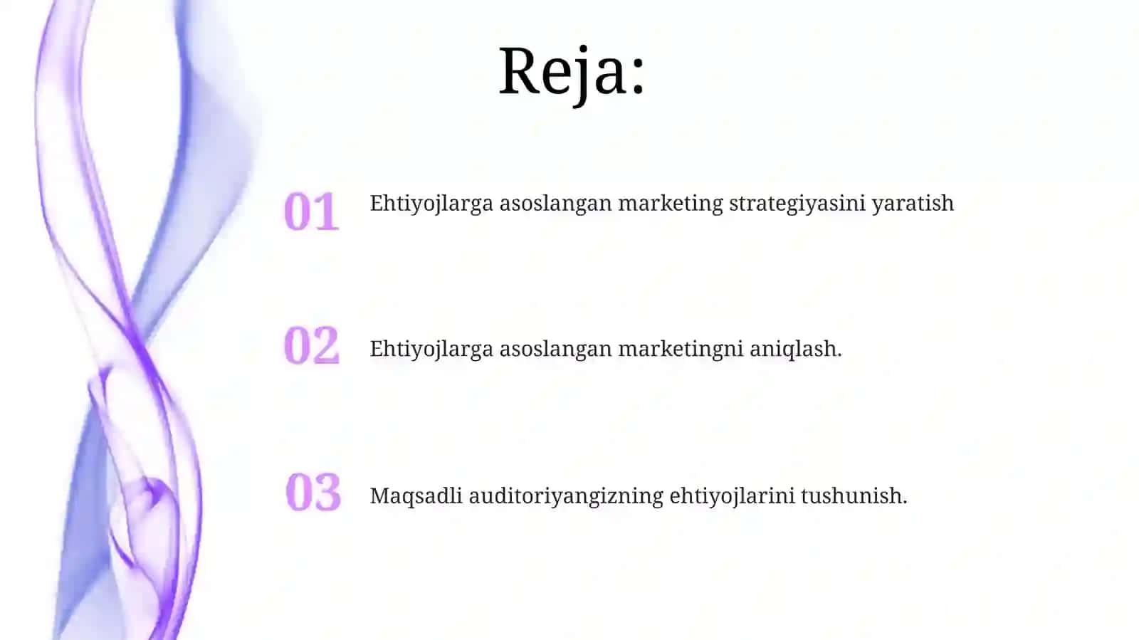 Marketingda ehtiyojlar asosida strategiya 2