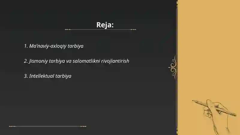 Boshlang’ich ta’limda tarbiya turlari 2